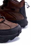 Cross Jeans buty trekkingowe męskie ocieplane KK1R4019C brązowe