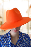 MILI kapelusz damski pomarańczowy