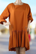 sukienka letnia mini pomarańczowa