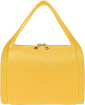 PARUBI torebka damska skórzana żółta z tyłu