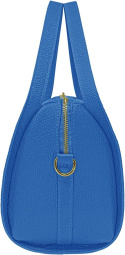 PARUBI torebka damska skórzana niebieska z boku
