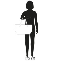 torba shopper duża wygląd z kobietą